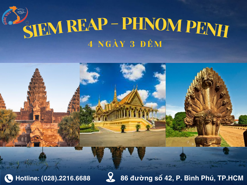 TOUR TẾT 2026: CAO NGUYÊN BOKOR – BIỂN  SIHANOUK VILLE – PHNOM PENH
