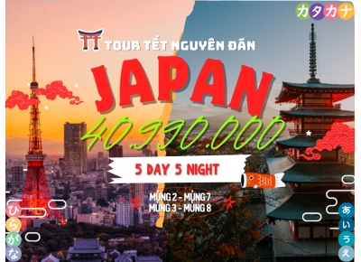 TOUR NHẬT BẢN - TRƯỢT TUYẾT VÀ NGẮM HOA MƠ - TẾT NGUYÊN ĐÁN 2026